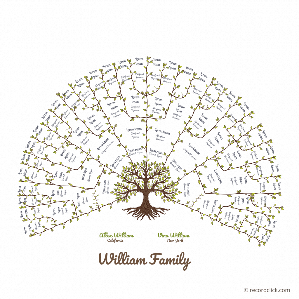 61 Free Family Tree Templates - Printable / Downloadable / Editable within Family Tree Maker Free Printable