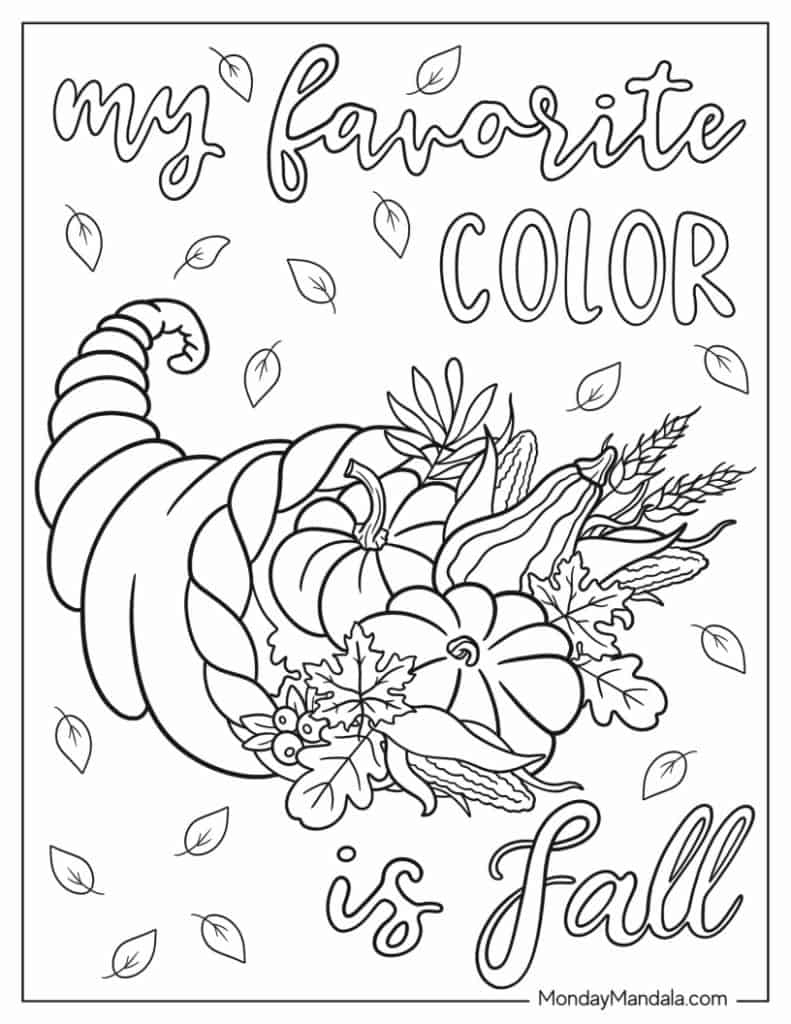 68 Autumn &amp;amp; Fall Coloring Pages (Free Pdf Printables) pertaining to Free Printable Coloring Pages Fall Season