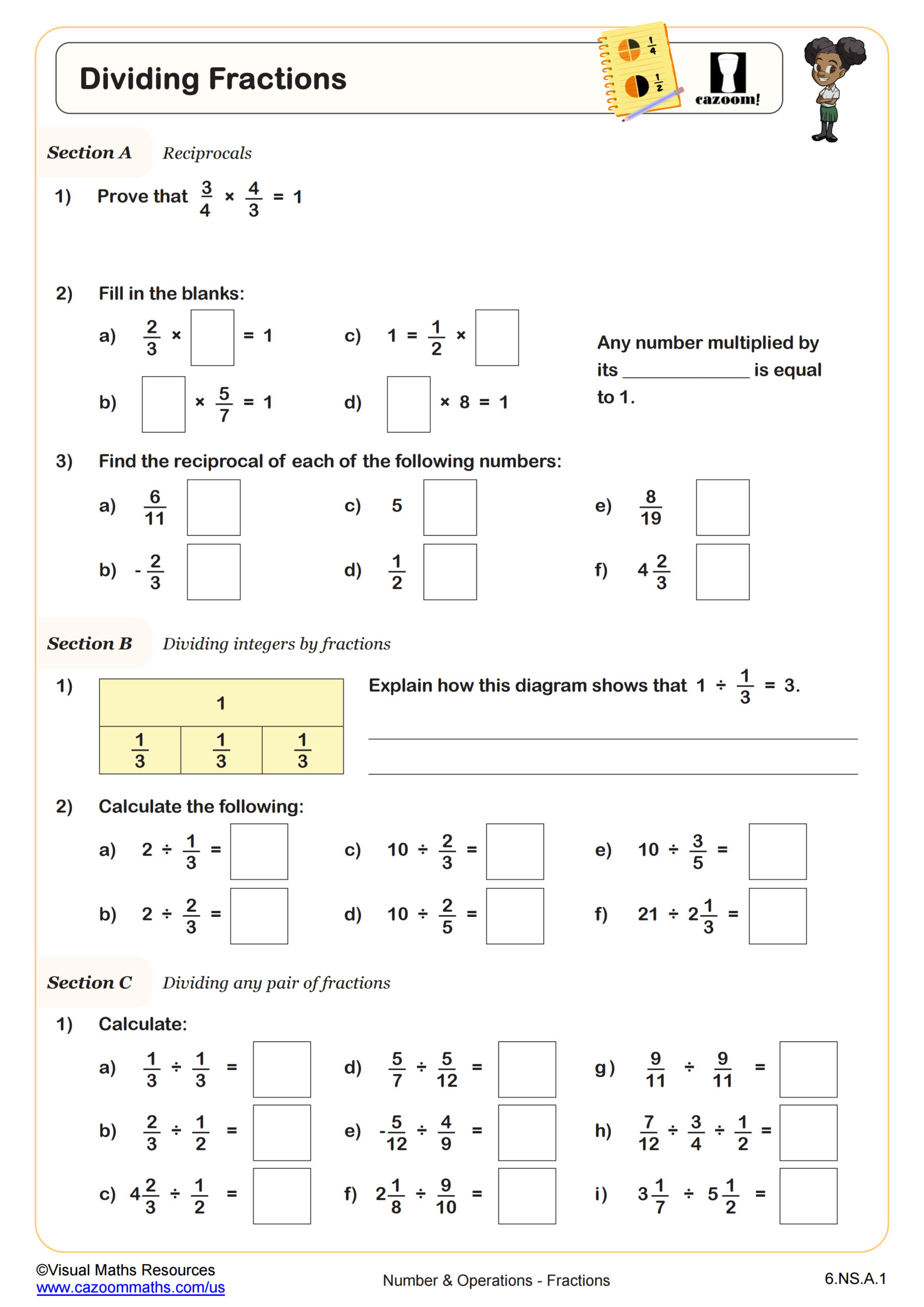 6Th Grade Math Worksheets – Cazoom Math Worksheets for Free Printable Math Worksheets For 6Th Grade