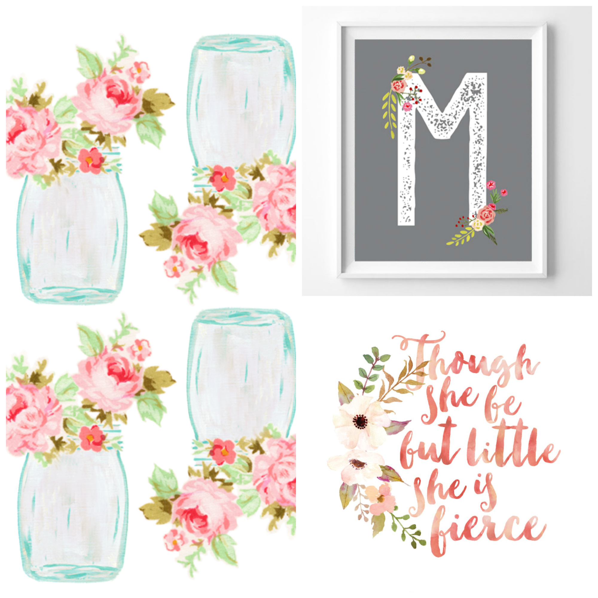 7 Free Floral Printables – Bustle &amp; Sew throughout Floral Printables Free