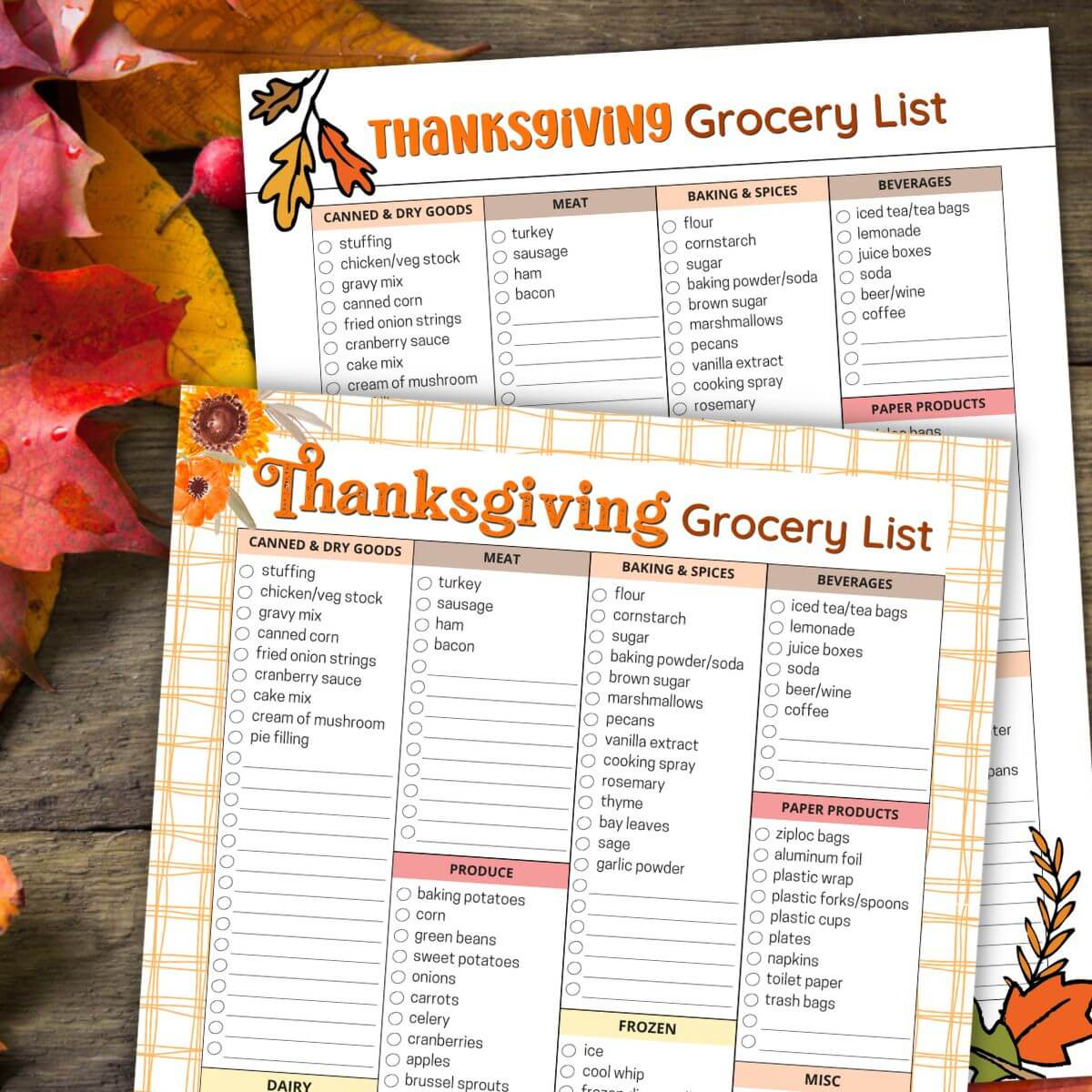 70 Ideas For Your Thanksgiving Shopping List (Free Printable!) throughout Free Printable Chinet Coupons