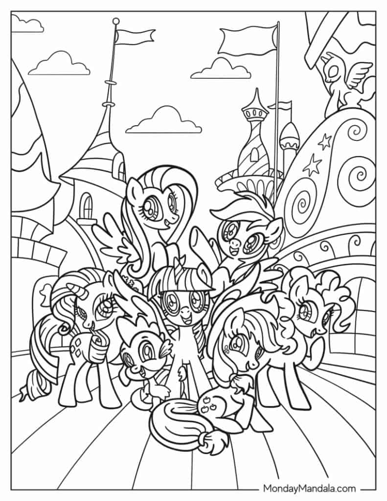 70 My Little Pony Coloring Pages (Free Pdf Printables) with My Little Pony Free Printables