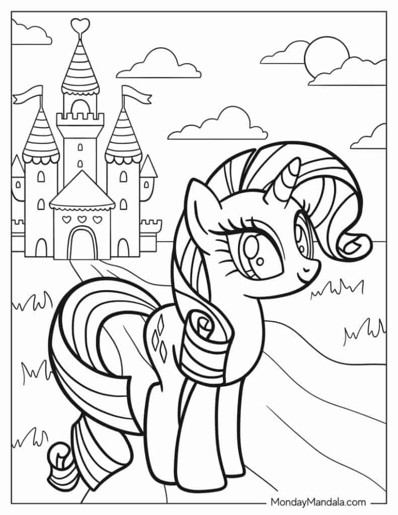 70 My Little Pony Coloring Pages (Free Pdf Printables) within Free Printable My Little Pony Coloring Pages