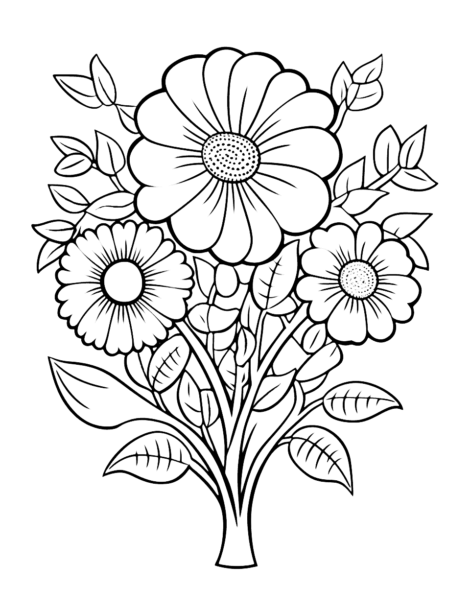 75 Flower Coloring Pages: Free Printable Sheets throughout Free Printable Coloring Pages