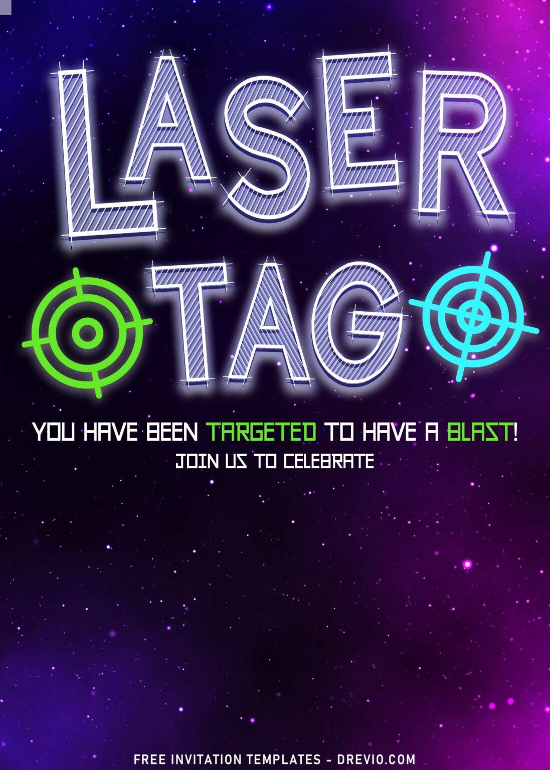 8+ Awesome Laser Tag Birthday Invitation Templates For Boys pertaining to Free Printable Laser Tag Invitation Template