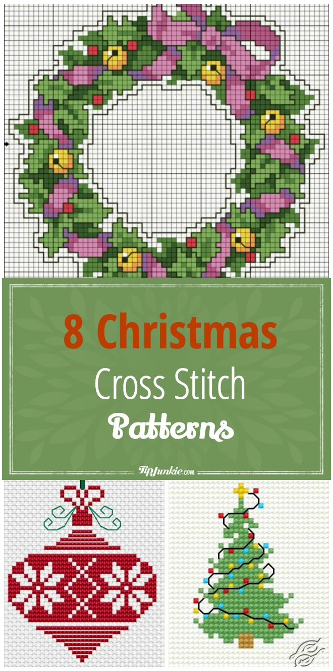 8 Christmas Cross Stitch Patterns – Tip Junkie inside Free Printable Christmas Ornament Cross Stitch Patterns