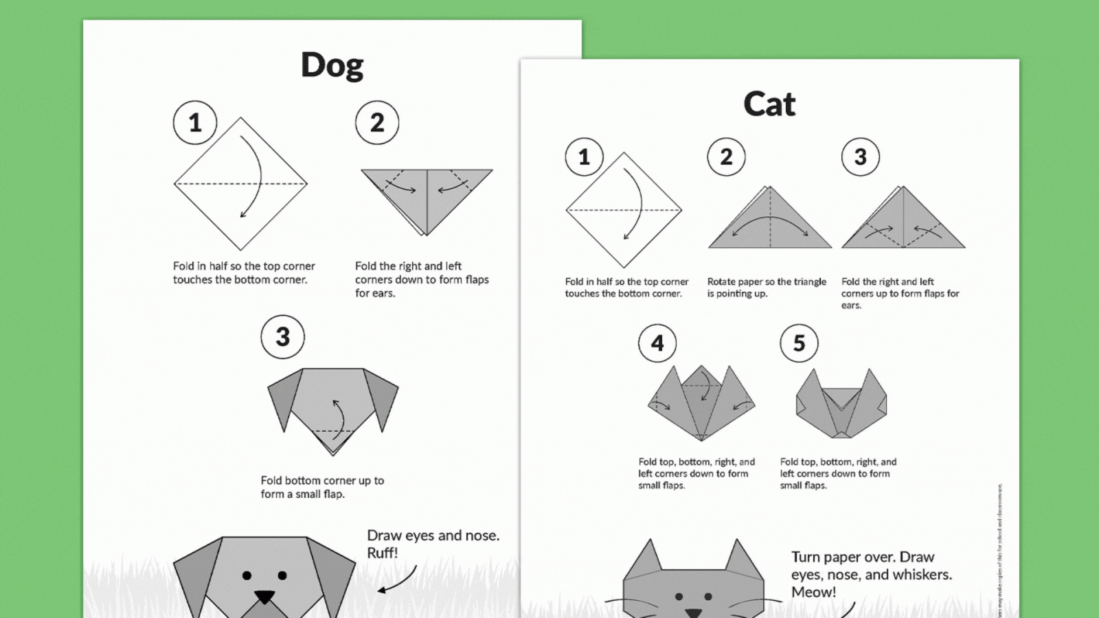 8 Easy Origami Projects For Kids (Free Printable Instructions) with regard to Free Easy Origami Instructions Printable