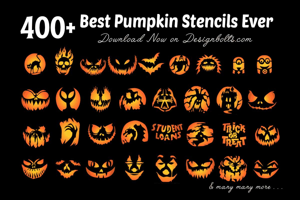 850+ Free Printable Halloween Pumpkin Carving Stencils, Patterns for Free Printable Pumpkin Carving Templates