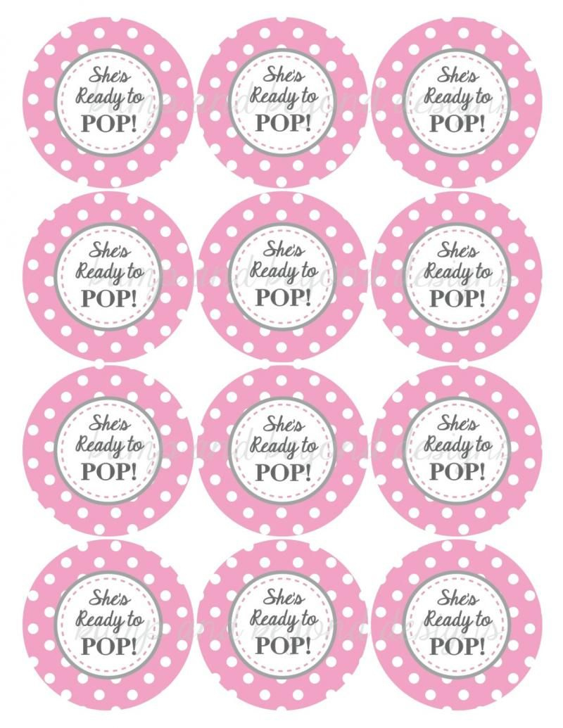 9 Best Images Of Pink Ready To Pop Free Printables - Ready To Pop pertaining to Free Printable She&amp;amp;#039;s Ready to Pop Labels