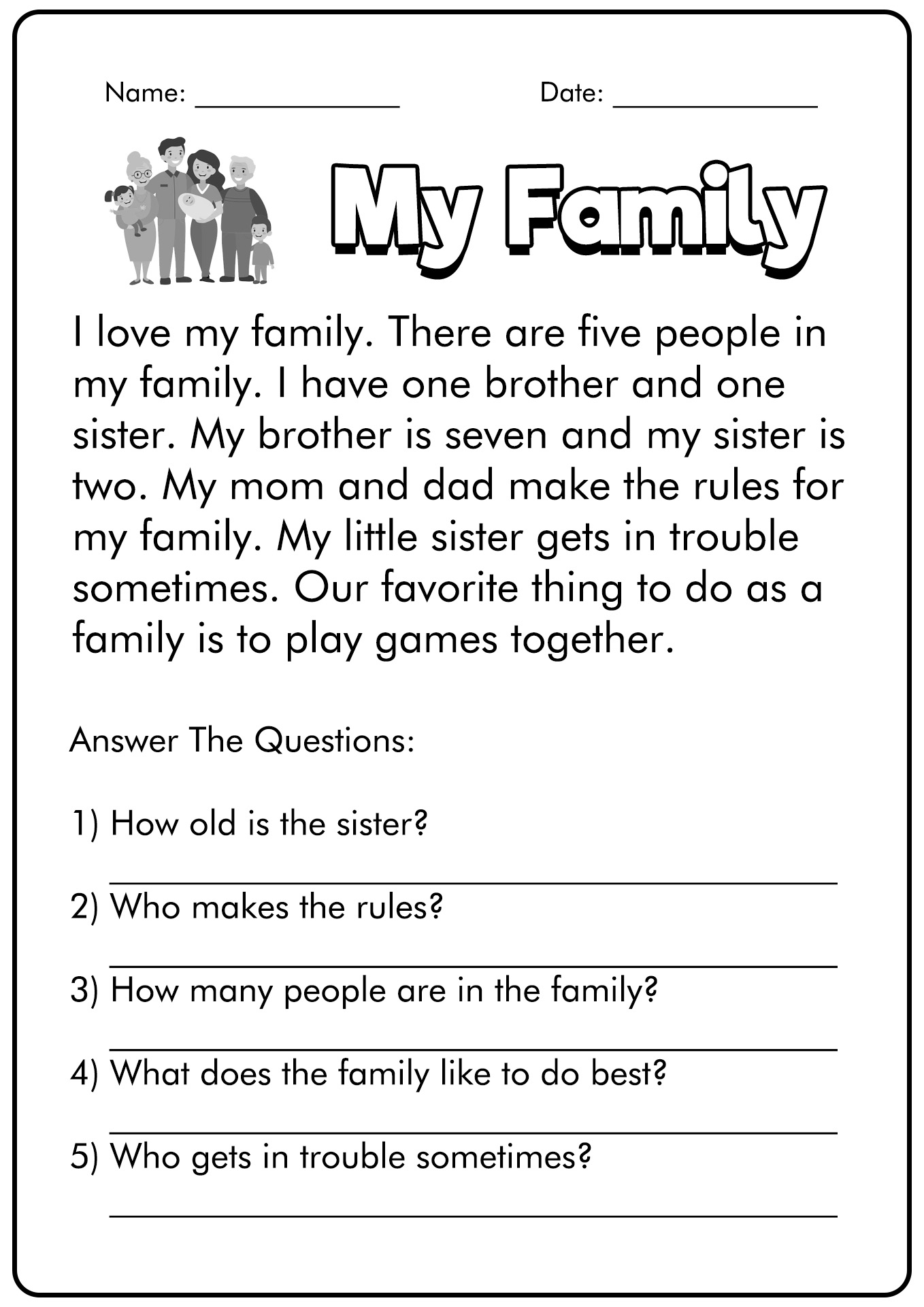 9 First Grade Reading Comprehension Worksheets - Free Pdf At regarding Free Printable First Grade Fluency Passages