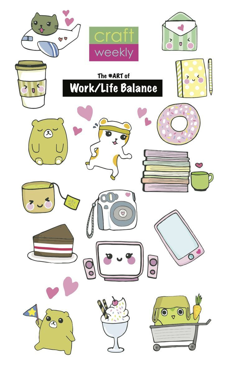 A Free Printable Diy Sticker Sheet For Your Planners | Planner pertaining to Free Printable Kawaii Stickers