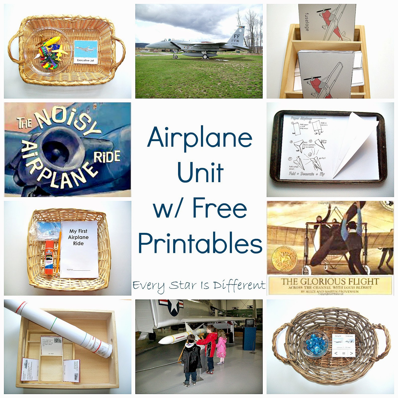 Airplane Activities For Kids With Free Printables - Every Star Is with regard to Free Planes Printables