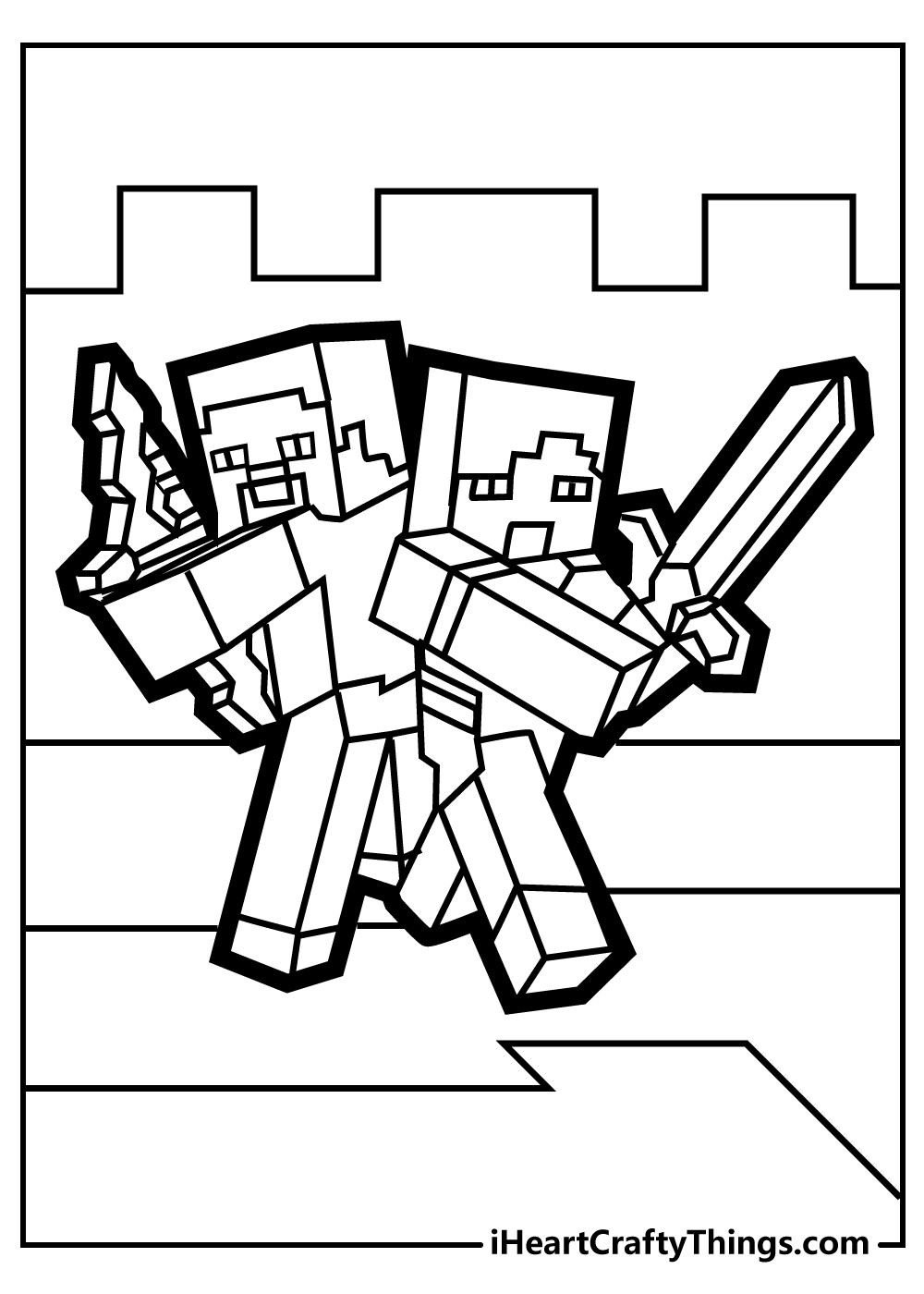 All New Minecraft Coloring Pages 2024 (100% Free Printables) inside Free Printable Minecraft Activity Pages