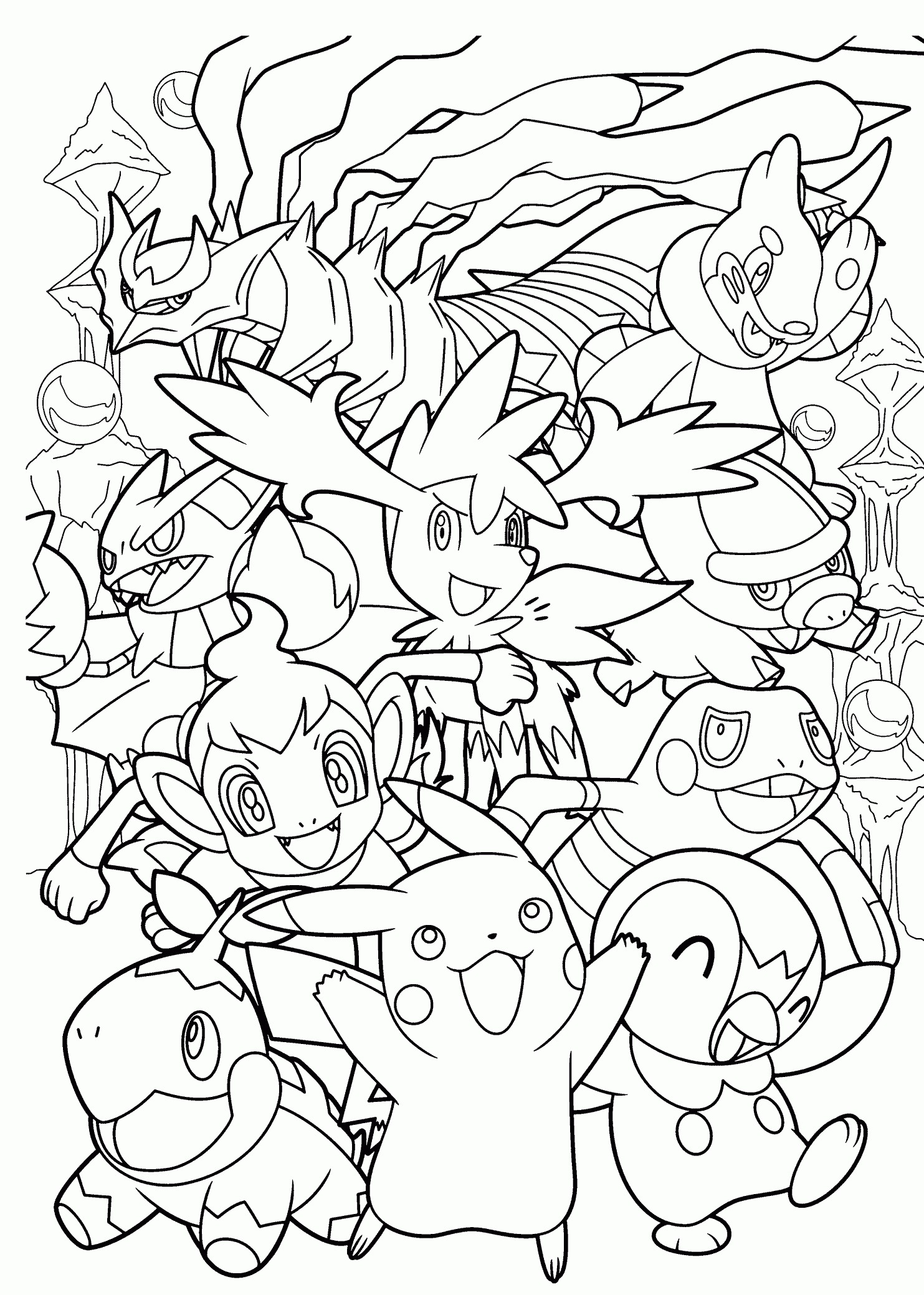 All Pokemon Anime Coloring Pages For Kids, Printable Free pertaining to Free Printable Coloring Pages Pokemon Black White