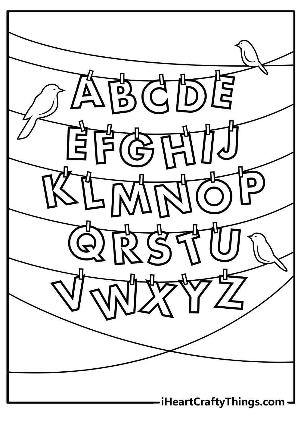 Alphabet Coloring Pages (100% Free Printables) for Free Alphabet Coloring Printables