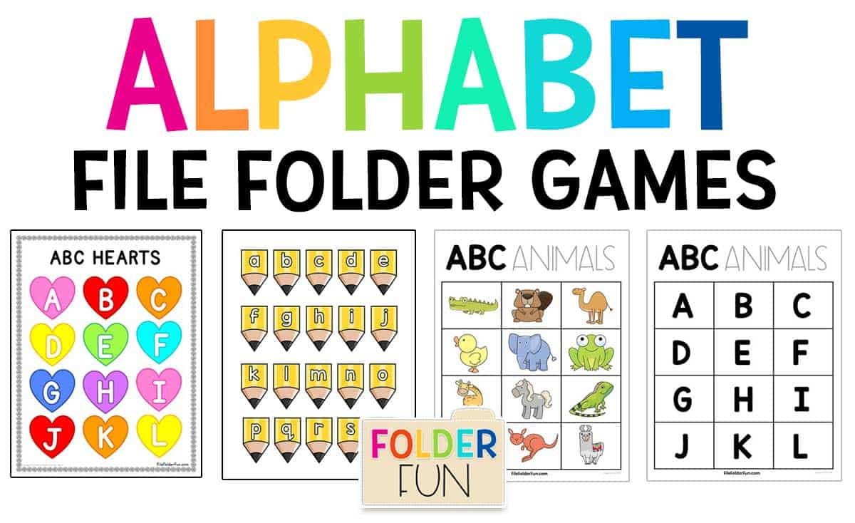Alphabet File Folder Games - File Folder Fun in File Folder Games For Toddlers Free Printable