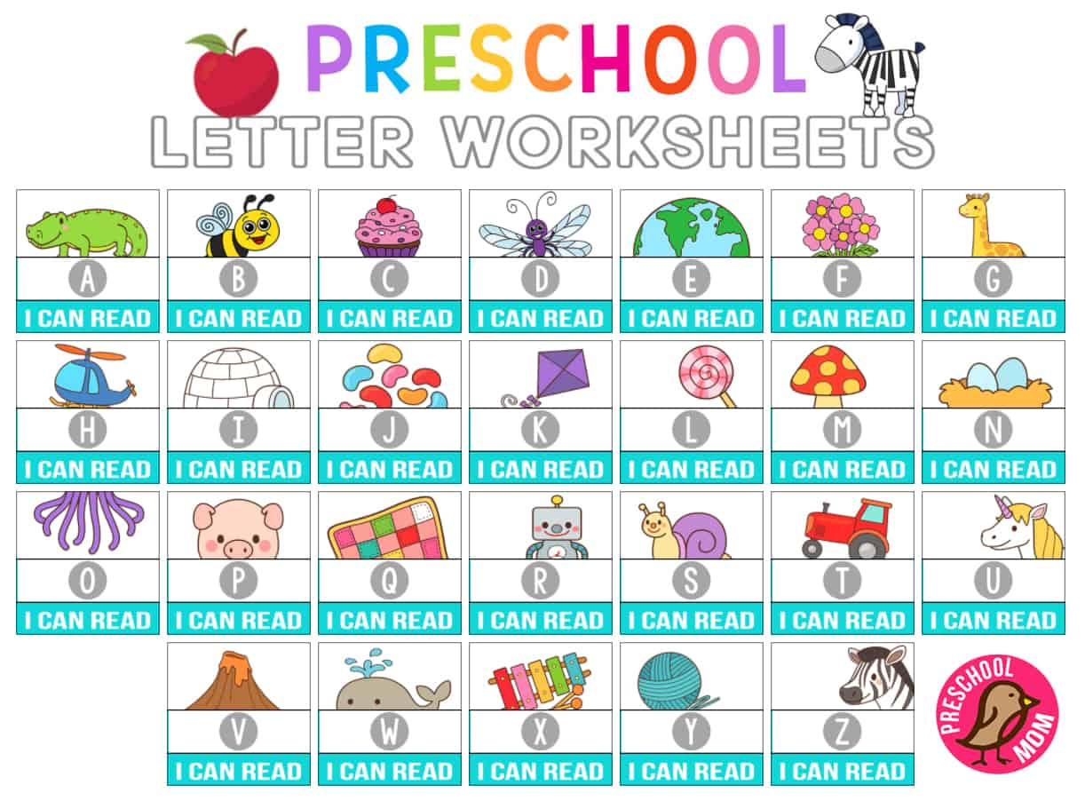 Alphabet Printables - Preschool Mom inside Free Letter Printables For Preschool