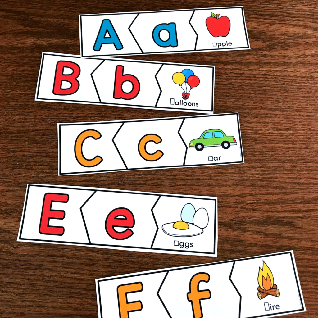 Alphabet Puzzles Freebie - A Kinderteacher Life with regard to Free Printable Alphabet Puzzles