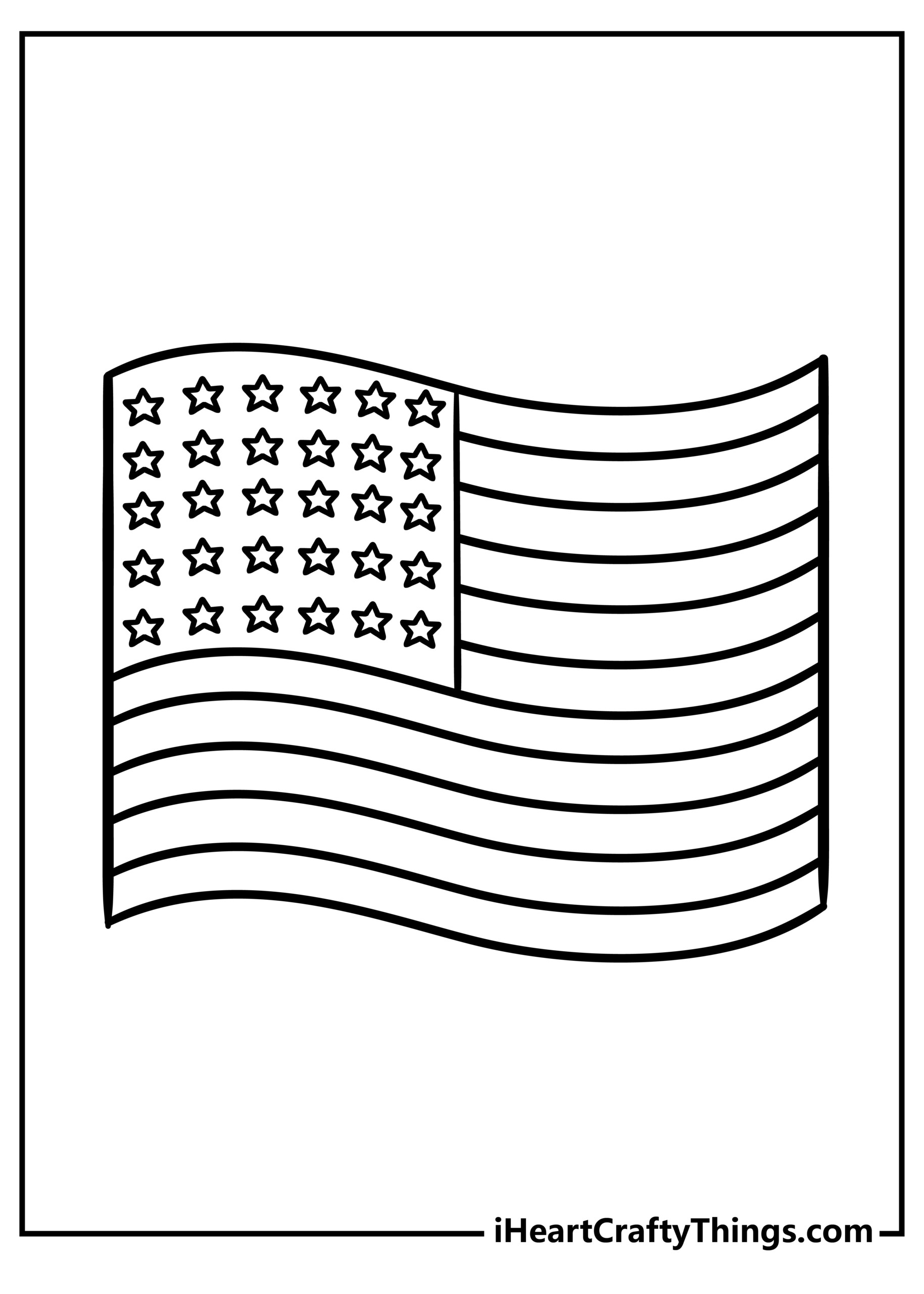American Flag Coloring Pages (100% Free Printables) with regard to Free Printable American Flag Coloring Page