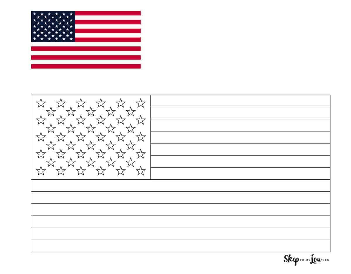 American Flag Coloring Pages | Skip To My Lou pertaining to Free Printable American Flag Coloring Page
