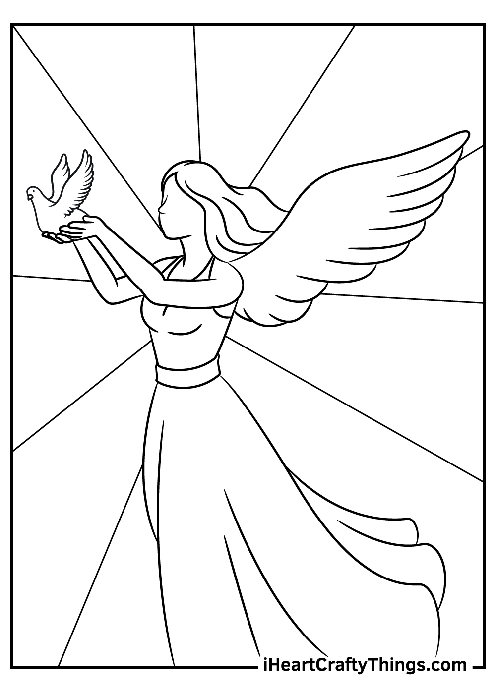 Angels Coloring Pages (Updated 2024) with regard to Free Printable Pictures of Angels