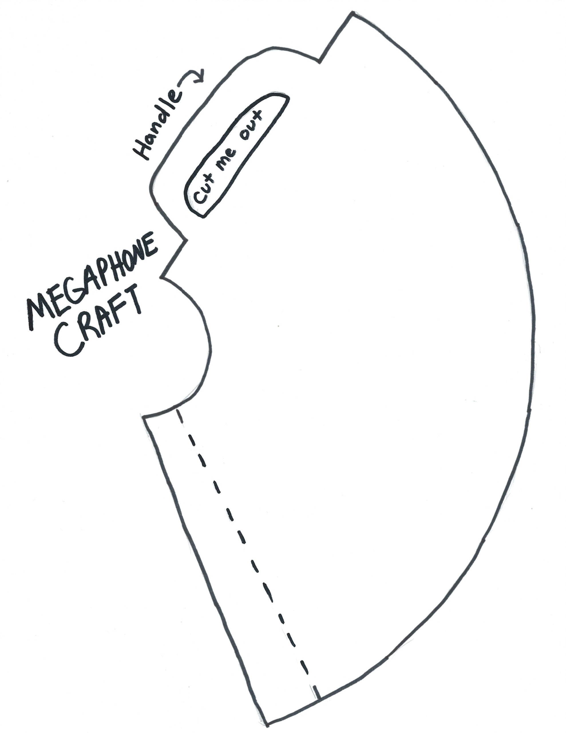 Art Templates – Activity Author in Free Printable Megaphone Template