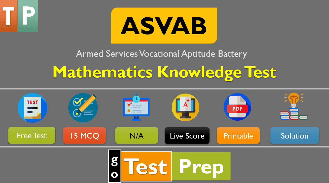 Asvab Math Practice Test 2024 with regard to Free Printable Asvab Math Practice Test
