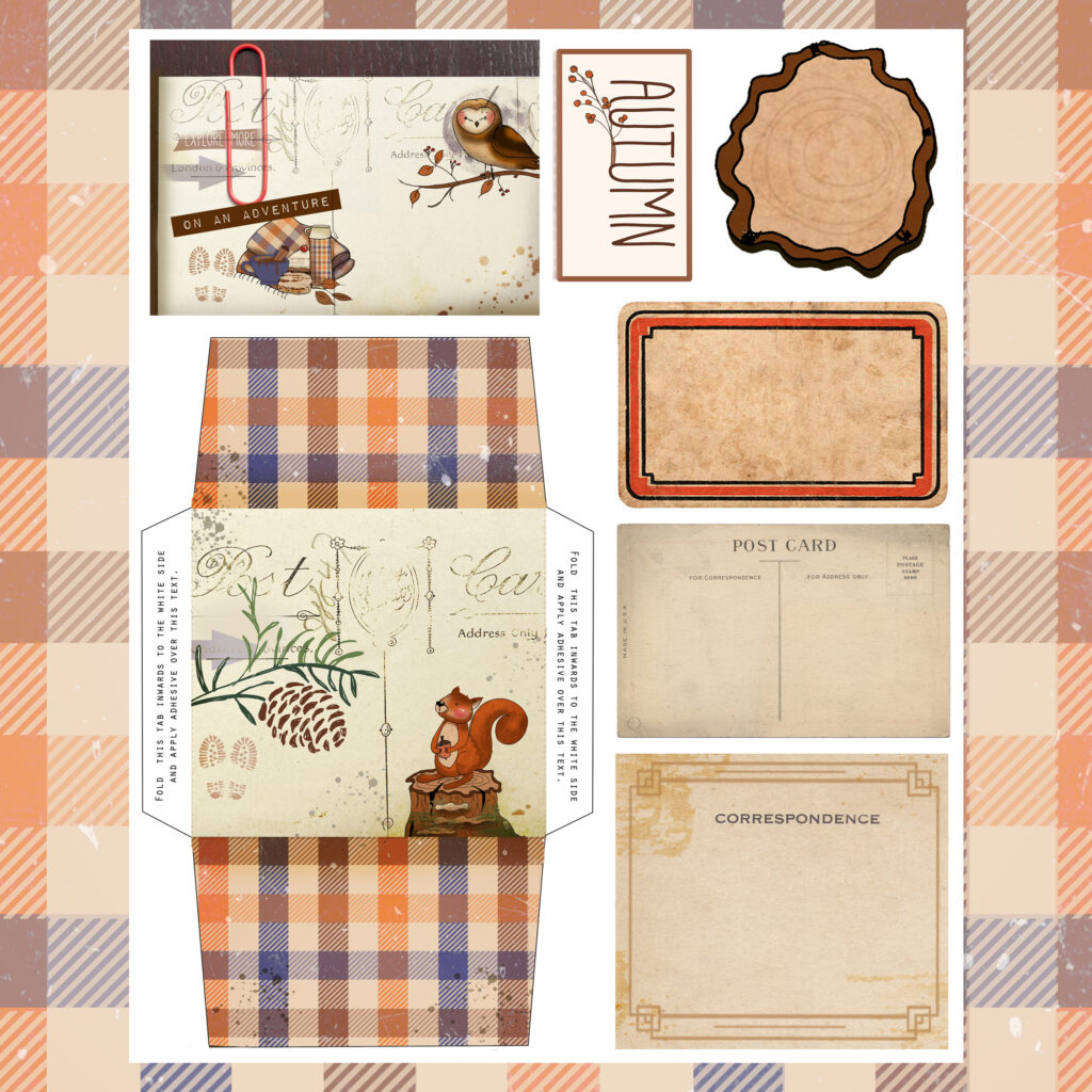 Autumn Woodland Walk Journal Scrapbooking Die Cut Ephemera Correspondence Pack - Mrsbrimbles with regard to Scrapbooking Die Cuts Free Printable