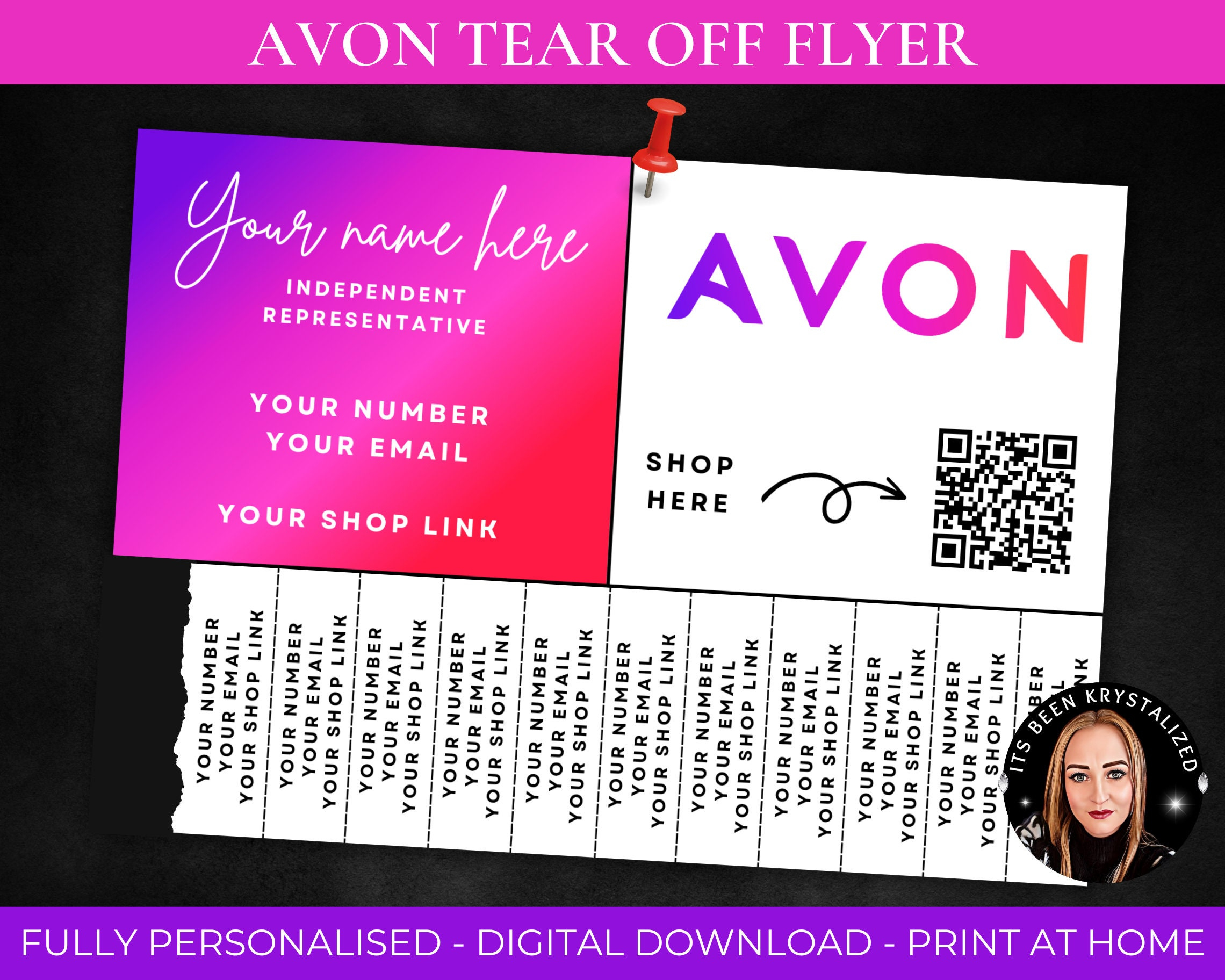 Avon Marketing Avon Flyer Avon Business Avon Printable - Etsy regarding Free Printable Avon Flyers