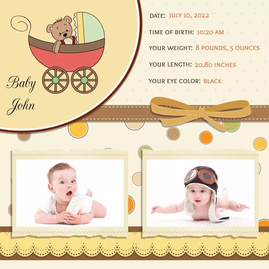 Baby Scrapbook Templates - Photoadking with Baby Scrapbook Templates Free Printable