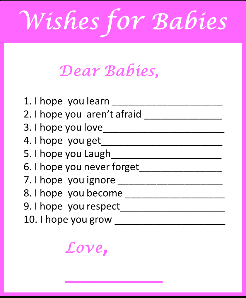 Baby Shower Games For Twins - My Practical Baby Shower Guide throughout Free Printable Baby Shower Games For Twins
