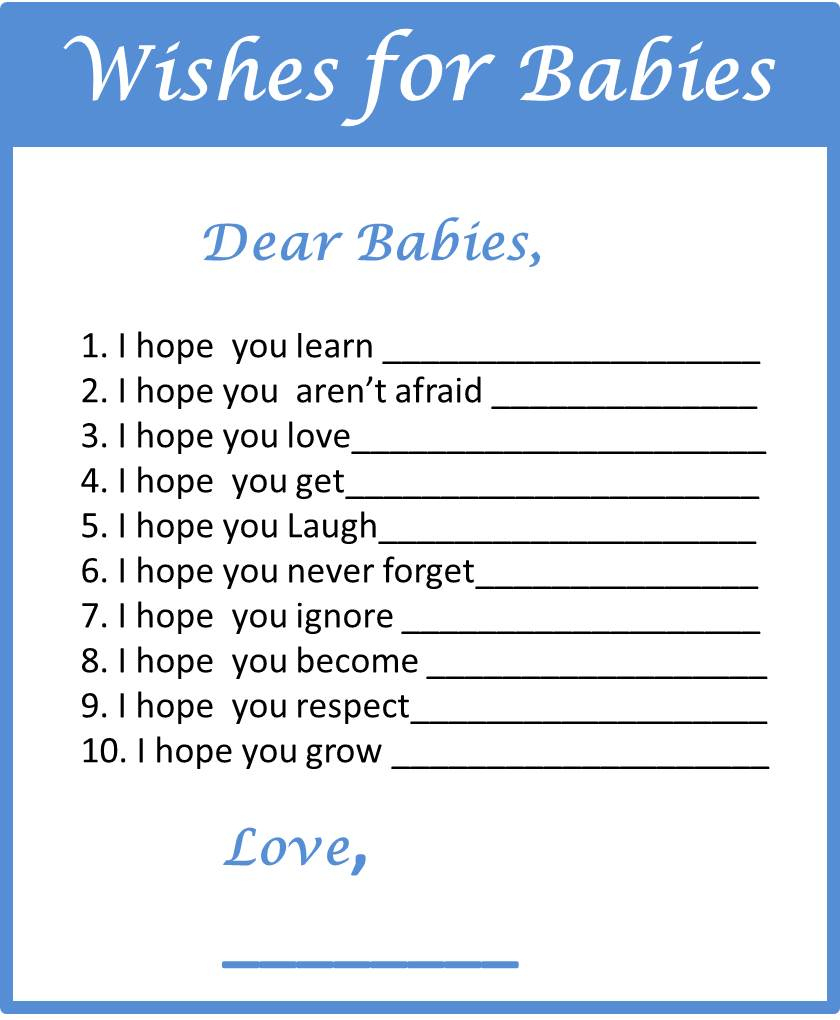 Baby Shower Games For Twins - My Practical Baby Shower Guide within Free Printable Baby Shower Games For Twins