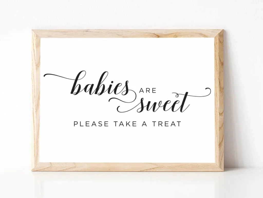 Baby Shower Signs | Free Printables Instant Download regarding Free Printable Baby Shower Table Signs