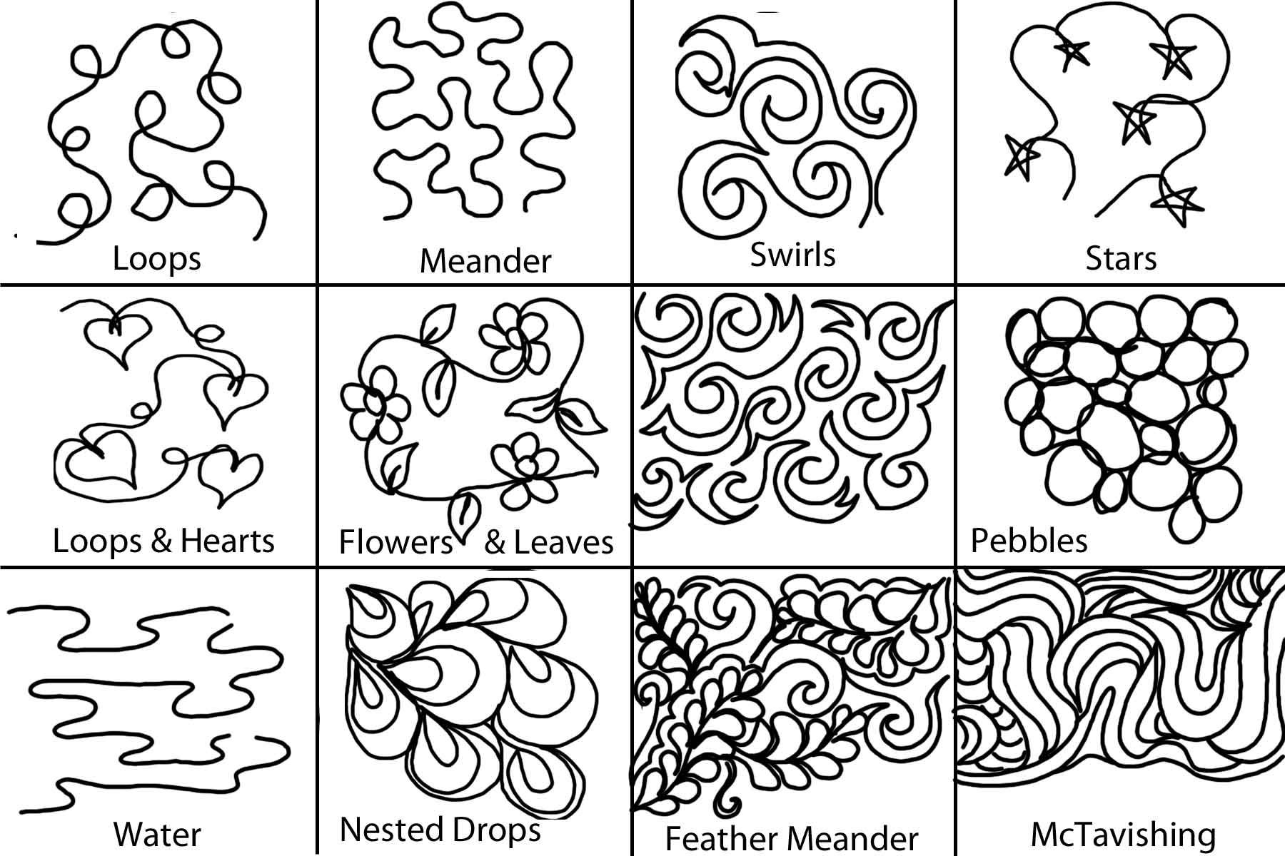 Background Quilting | Hand Quilting Patterns, Machine Quilting pertaining to Printable Free Motion Quilting Templates