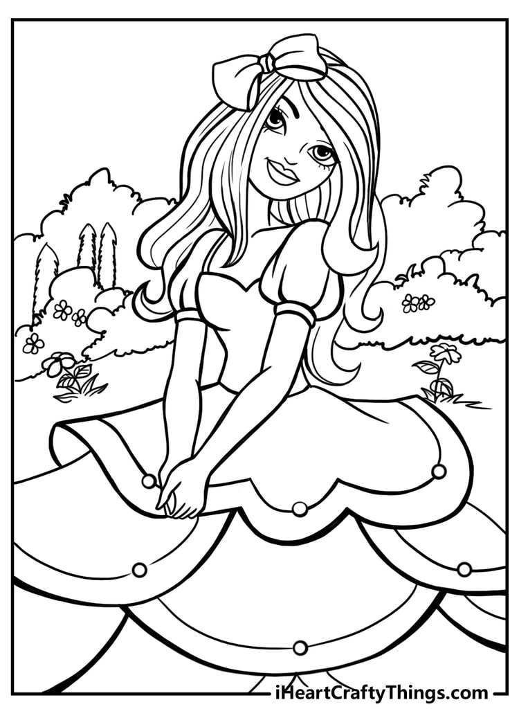 Barbie Coloring Pages (100% Free Printables) pertaining to Free Printable Barbie Coloring Pages