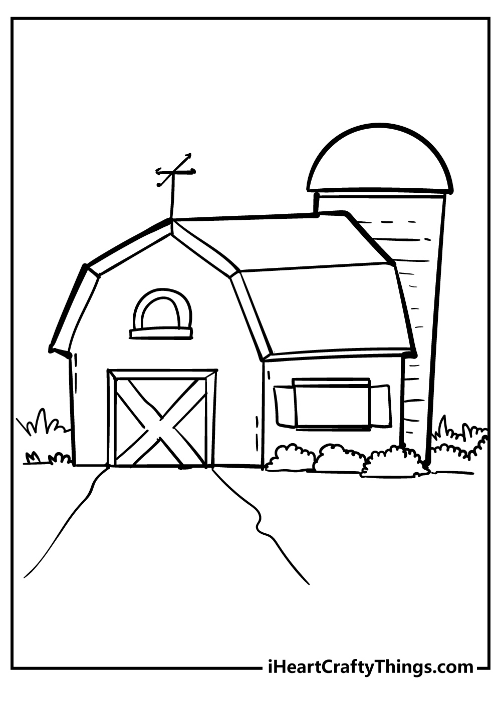 Barn Coloring Pages (100% Free Printables) within Free Printable Barn Coloring Pages