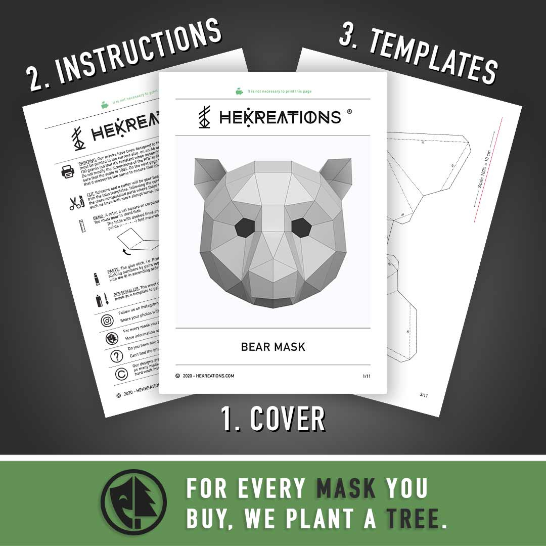 Bear Mask within Free Printable Bear Mask
