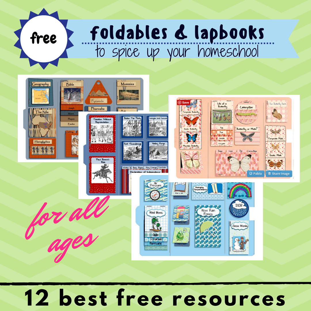 Best 12 Free Foldables &amp; Lapbooks Printables For Homeschooling intended for Free Printable Lapbook Templates