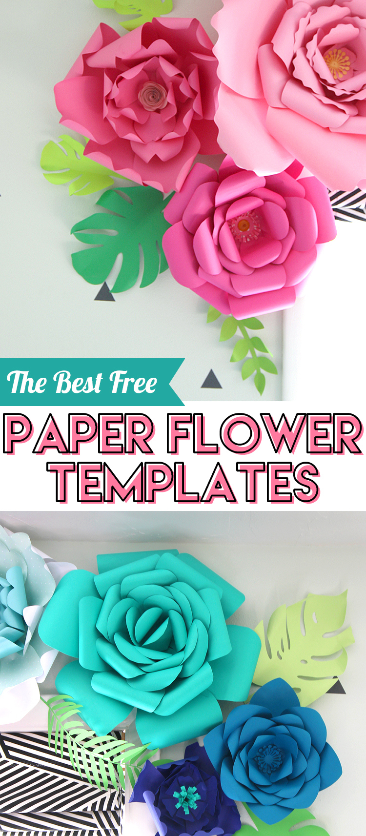 Best Free Paper Flower Templates in Free Printable Templates for Large Paper Flowers