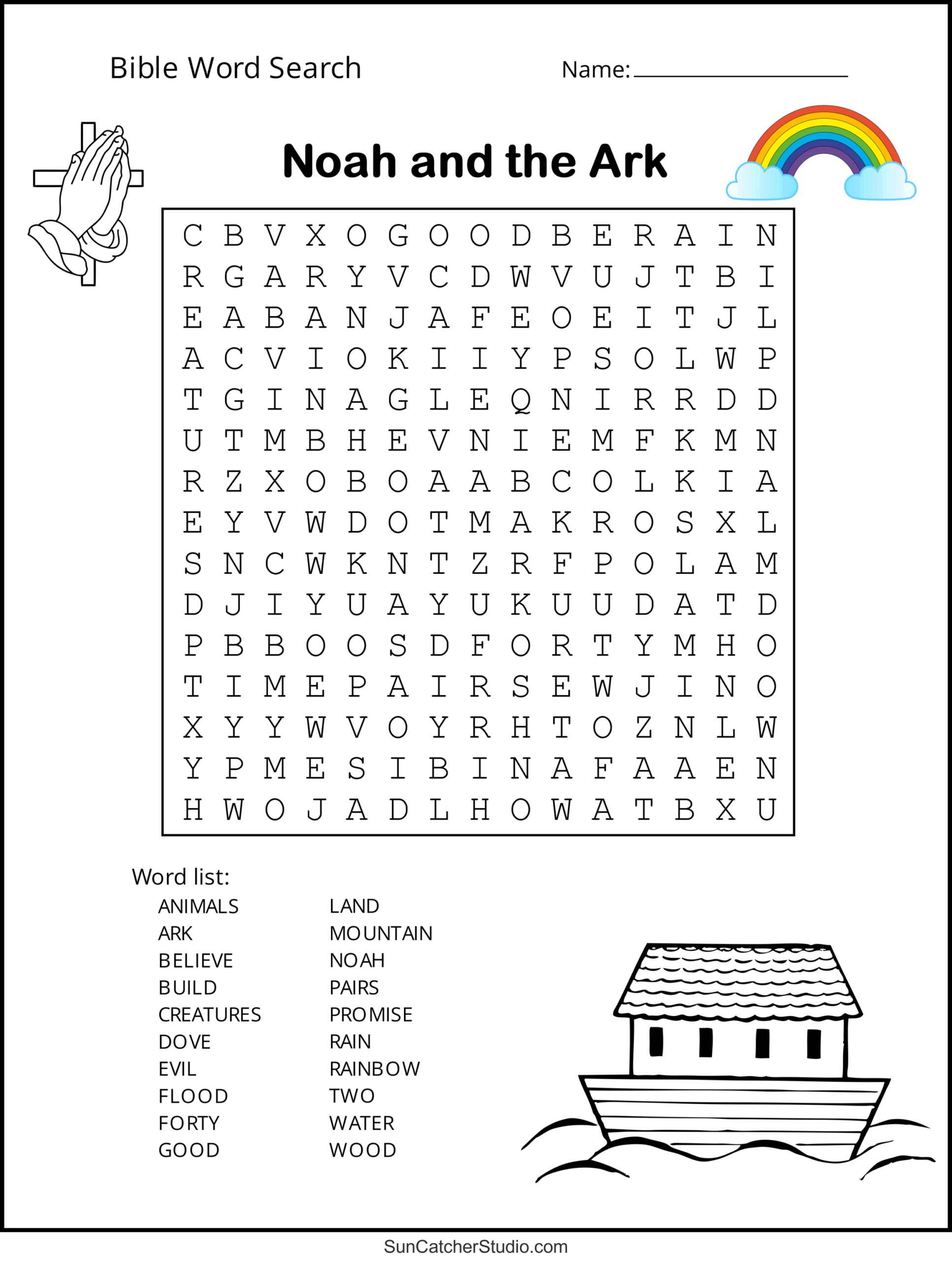 Bible Word Search (Free Printable Christian Puzzles) – Diy pertaining to Christian Word Search Puzzles Free Printable