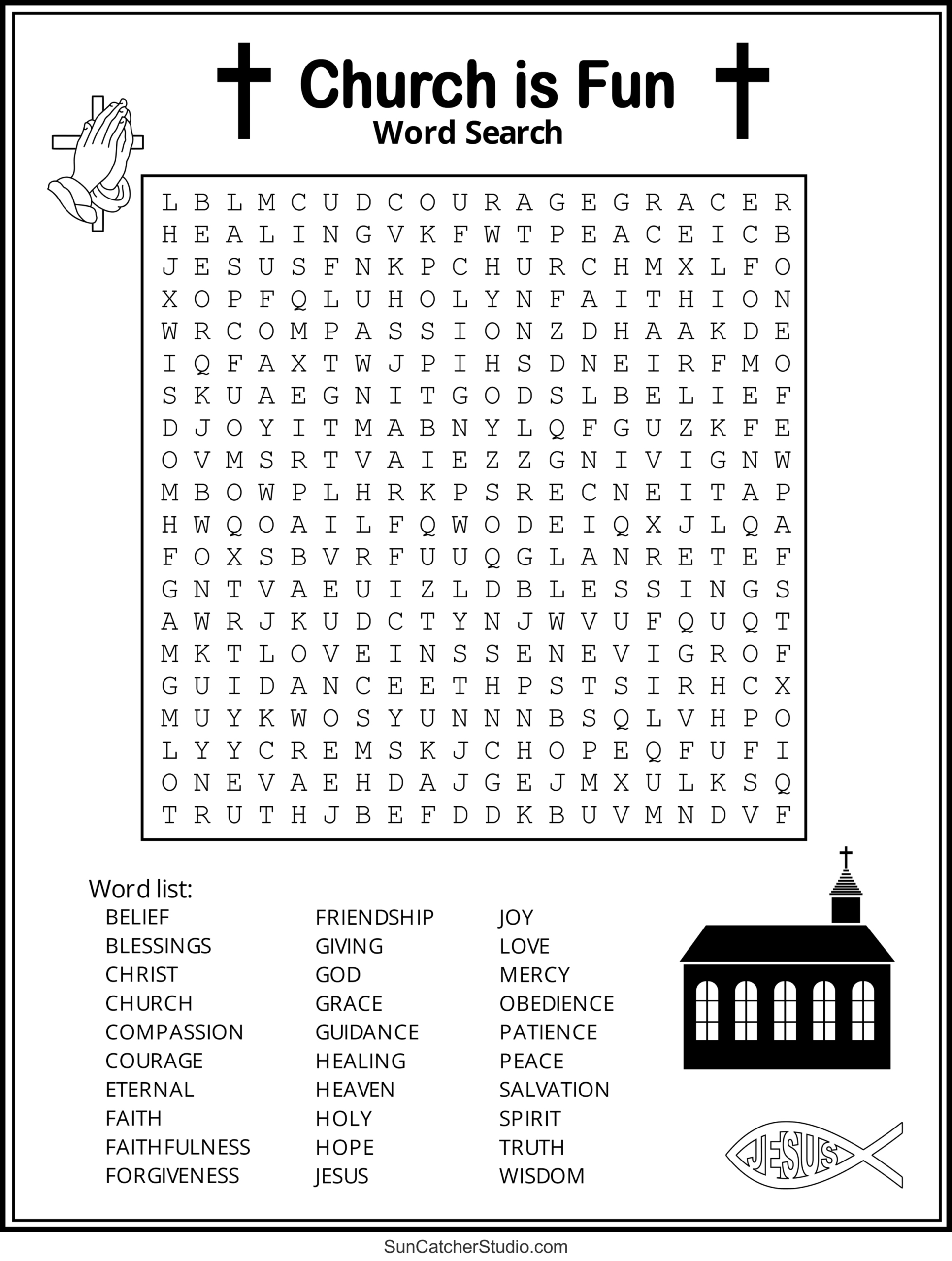 Bible Word Search (Free Printable Christian Puzzles) – Diy with Christian Word Search Puzzles Free Printable