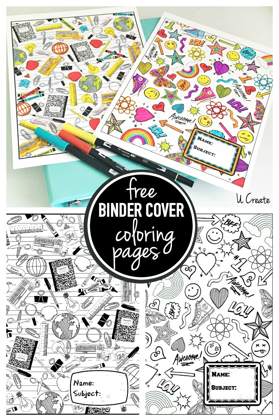 Binder Cover Coloring Pages within Free Printable Binder Covers to Color