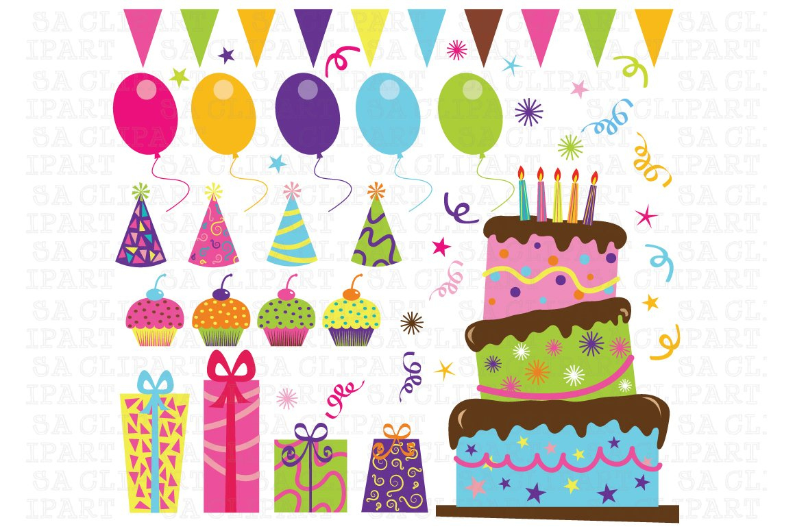 Birthday Party Clip Art inside Birthday Clipart Free Printable