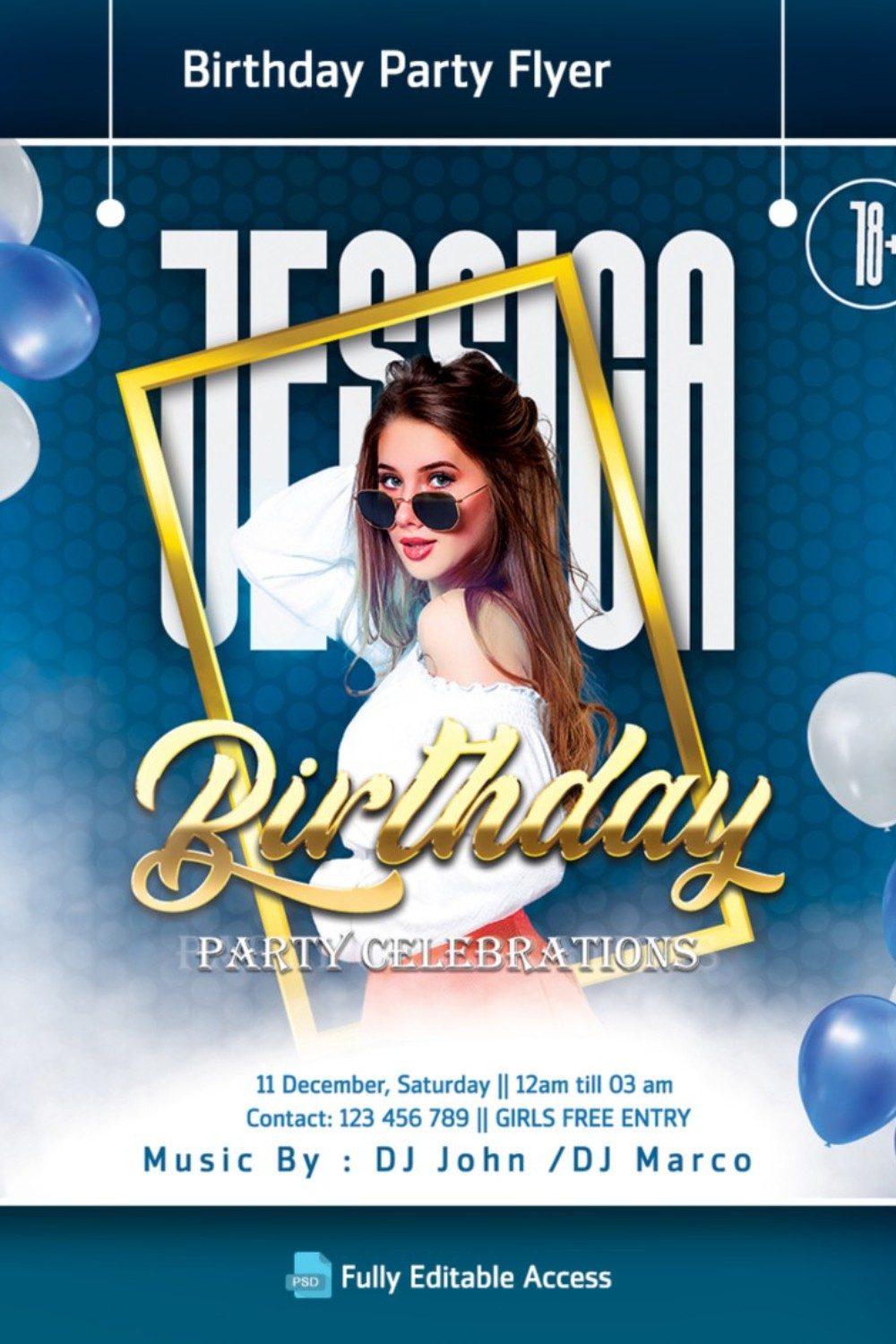 Birthday Party Flyer Template regarding Free Printable Birthday Party Flyers