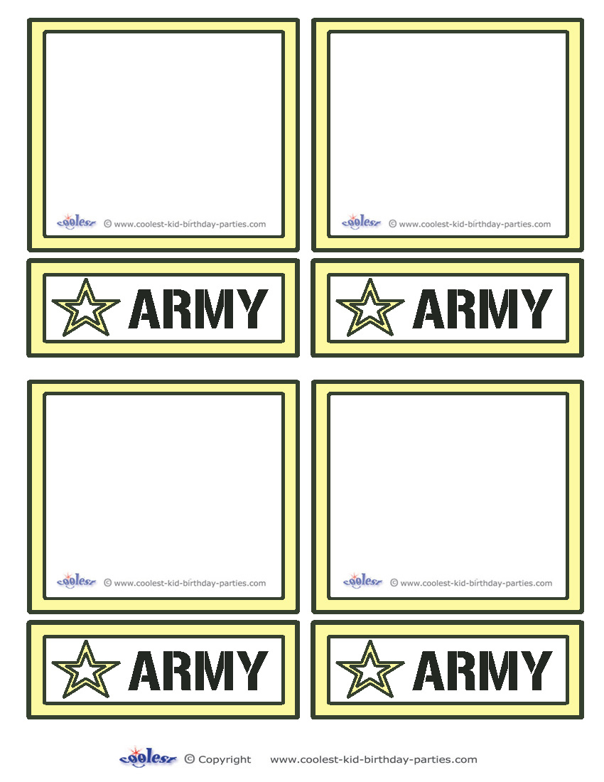 Blank Printable Army Star Thank You Cards - Coolest Free Printables intended for Free Printable Military Greeting Cards