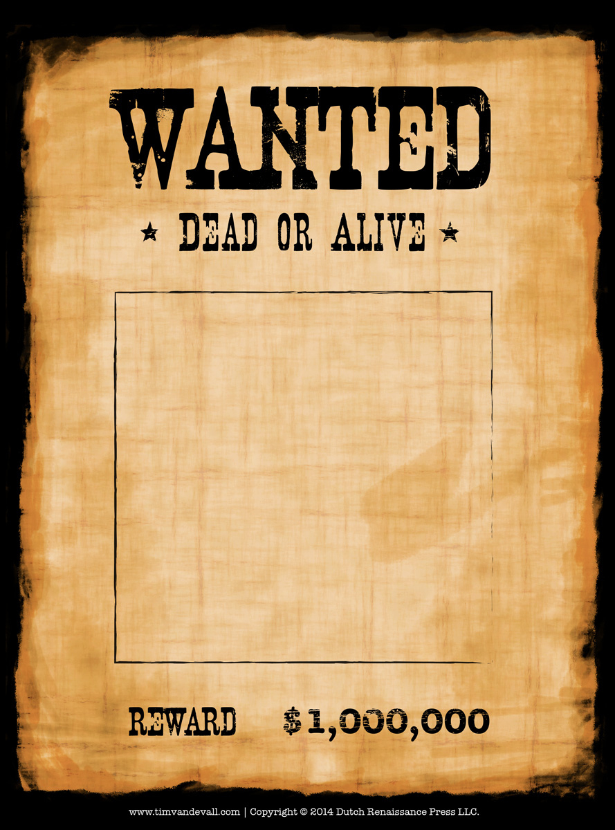 Blank Wanted Poster Template – Tim&amp;#039;S Printables in Wanted Poster Printable Free