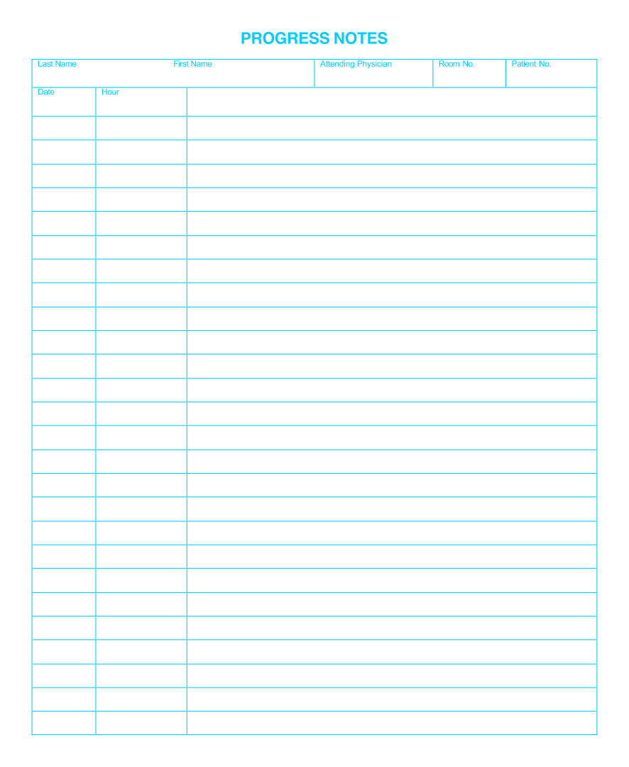 Blank+Progress+Notes+Template | Notes Template, Soap Note inside Free Printable Progress Notes