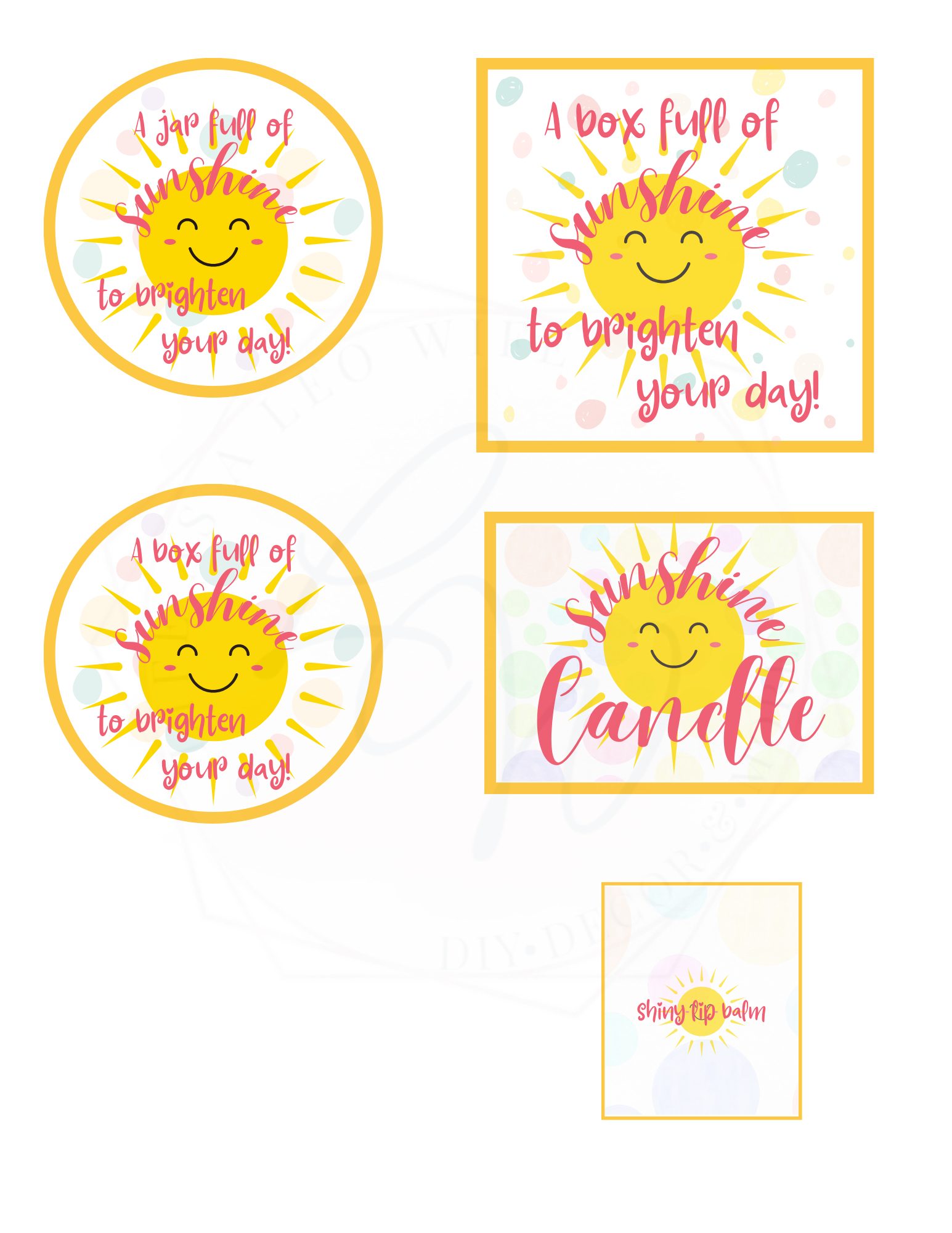 Box Full Of Sunshine Idea With Free Printables - Life As A Leo Wife with Box Of Sunshine Free Printable