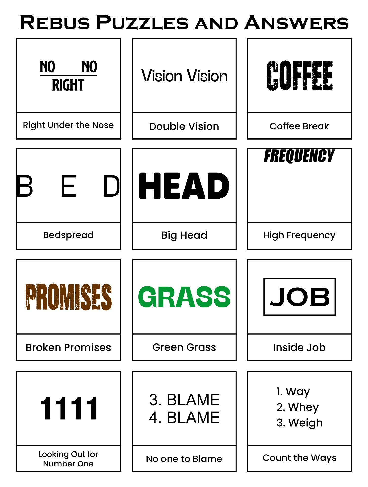 Brain Teasers With Answers - 20 Free Pdf Printables | Printablee regarding Free Printable Brain Teasers