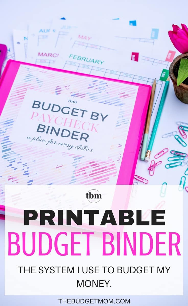 Budget Binder: A Plan For Every Dollar | The Budget Mom pertaining to Budget Binder Printables 2017 Free